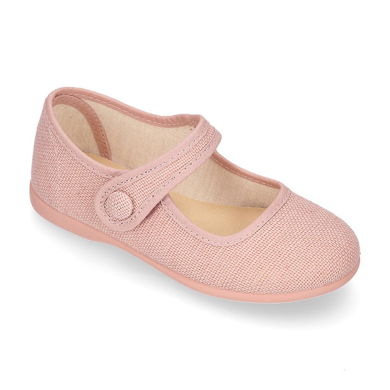 Girls canvas sale mary jane shoes